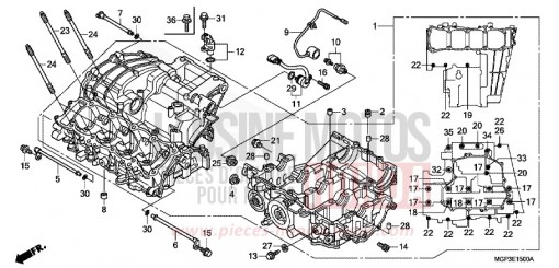 CARTER MOTEUR CBR1000RRC de 2012